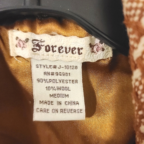 Forever 21 2-toned wool-blend coat - Picture 3 of 6